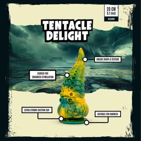 Mythical Mates Tentacle Delight Intimate Model Green-Yellow 22cm