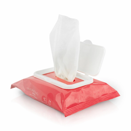 EasyGlide Moisturizing Intimate Wipes with Almond & Hemp Oils 10pcs