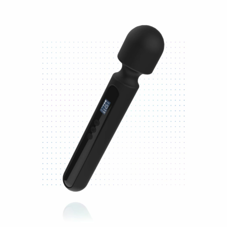 BLAQ Digital Super Wand Black - XL Flexible Massage Device with Display