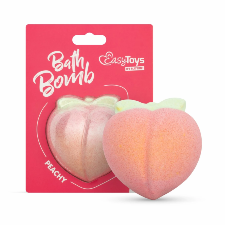 Easytoys Peachy Bath Bomb - Fruity Aroma Relaxation Sphere 150g