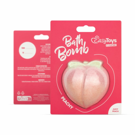 Easytoys Peachy Bath Bomb - Fruity Aroma Relaxation Sphere 150g