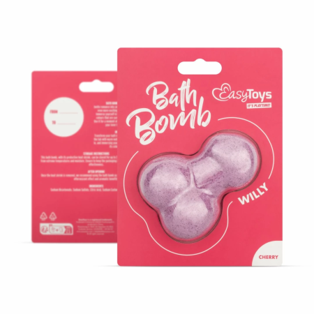 Boners Bath Bomb Cherry Scented - Intimate Spa Delight 130g