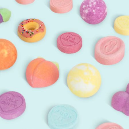 Love to Love Playtime Bath Bomb Cherry Aroma 80g Romantic Gift