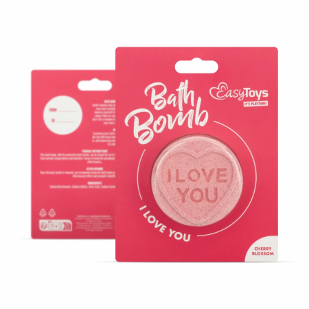 Love Bath Bomb by Bath Bomb Cosmetics - Heart-Shaped, Colourful, Scented