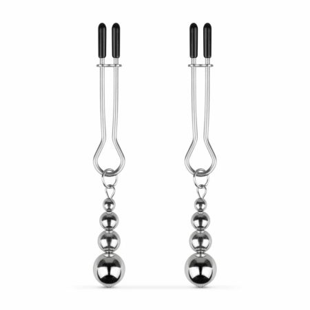 Bedroom Fantasies Silver Adjustable Pressure Nipple Clamp Set