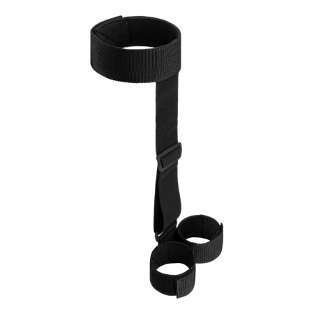 Bedroom Fantasies Soft Straps Adjustable Arm & Neck Restraint Black