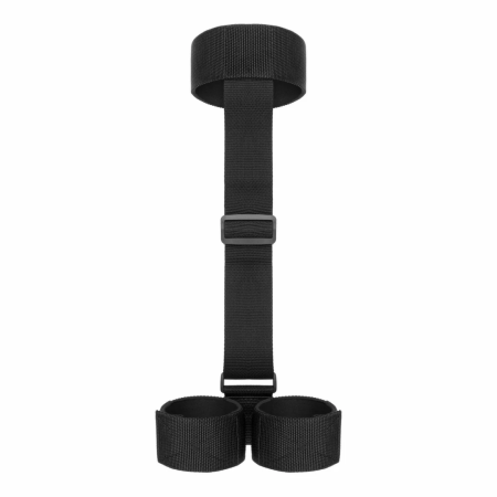 Bedroom Fantasies Soft Straps Adjustable Arm & Neck Restraint Black