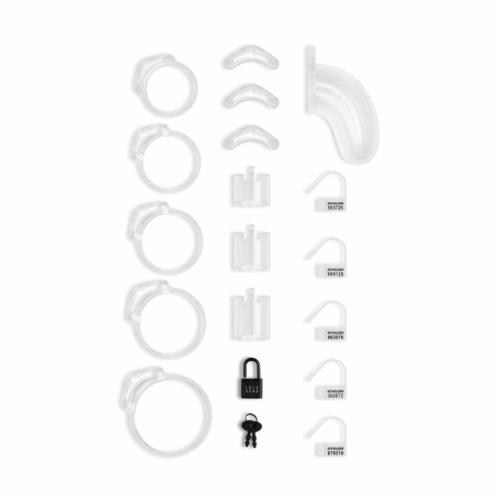 Shots Lockdown Transparent Intimate Cage Large Adjustable Set