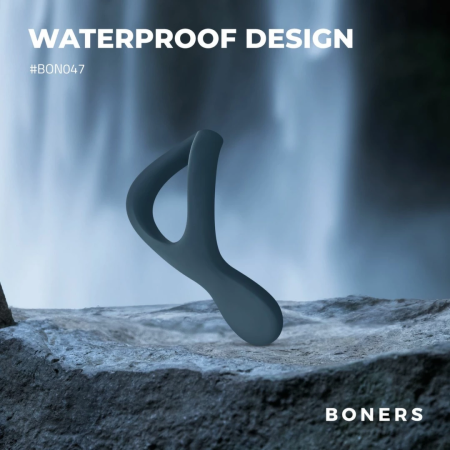 Boners Silicone Ring Adjustable Black - Flexible Comfort Fit System