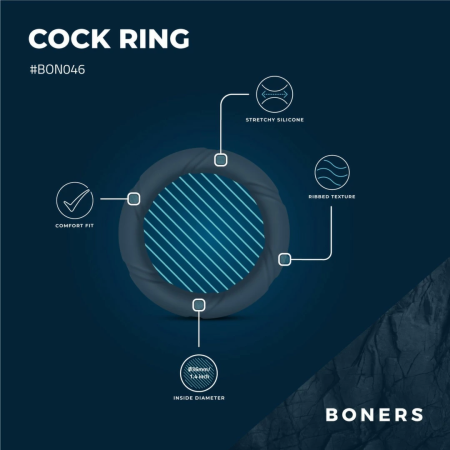 Boners Ergo Silicone Comfort Ring - Flexible Anatomical Design