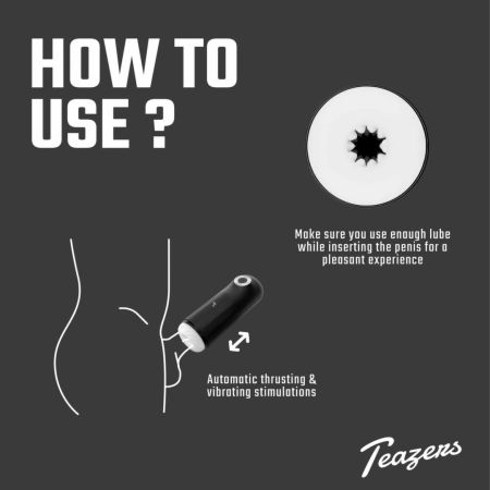 Teazers Automatic Intimate Device Triple Action Heating & Vibration USB