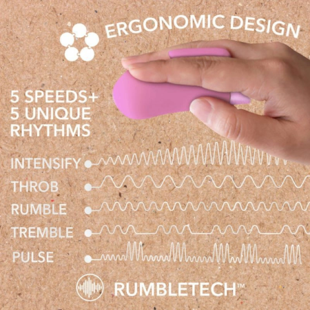 Blush Gaia Eco Delight Intimate Machine, Purple, Rechargeable, 10 Modes