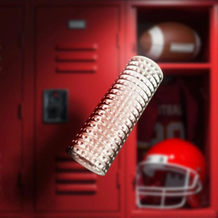 Rize Strokez Transparent Intimate Machine Flexible Sleeve Clear