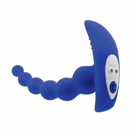 Evolved Beaded Pleasure Blue - 10-Speed Silicone Intimate Device USB