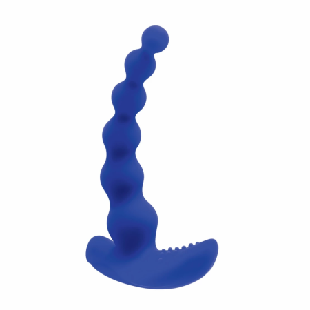 Evolved Beaded Pleasure Blue - 10-Speed Silicone Intimate Device USB
