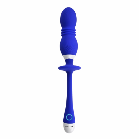 Evolved Play Ball Blue - Vibrating Intimate Device with Thrusting Action