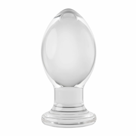 Evolved Crystal Ball Plug - Clear Silicone Base, Smooth Plastic Shape