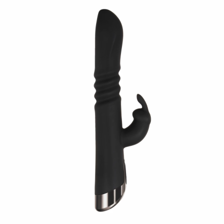 Evolved Rapid Rabbit Black Intimate Thrusting & Vibration Device