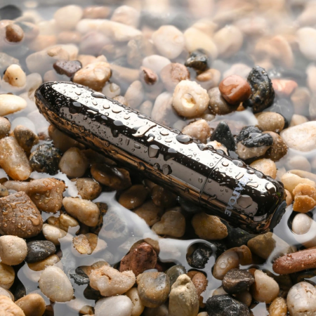 Evolved Real Simple Mini Bullet Vibrator Black Chrome USB Rechargeable