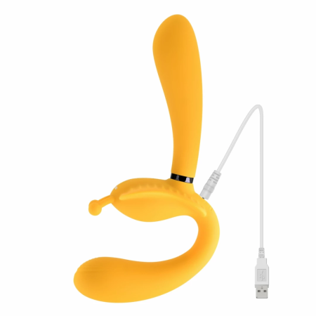 Evolved The Monarch Strapless Vibrating System Yellow Silicone USB