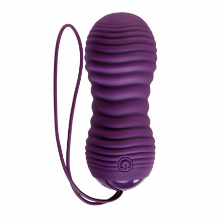 Evolved Eager Egg Remote-Controlled Vibrating Device Purple Waterproof