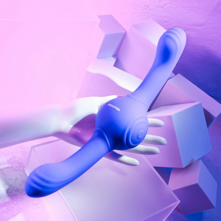 Evolved Our Gyro Vibe Dual-Ended Flexible Silicone Massager Purple
