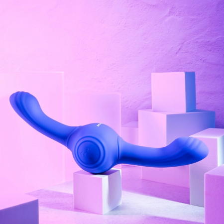 Evolved Our Gyro Vibe Dual-Ended Flexible Silicone Massager Purple