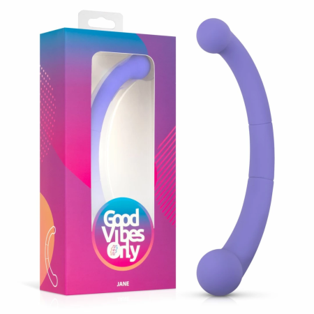 Good Vibes Only Jane Dual-Ended Silicone Vibrator Purple 10 Modes