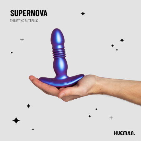 Hueman Motion Silicone Plug with Thrusting Action, 7 Modes, Waterproof