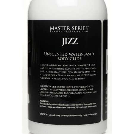 Jizz Body White Water-Based Lubricant 488 ml - Long-Lasting Formula