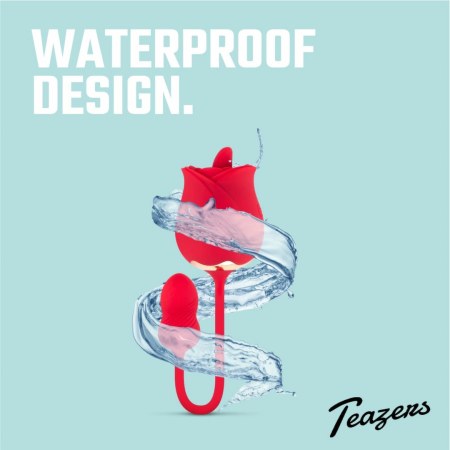 Teazers Rose Duo Rechargeable Intimate Device with Dual Motors Pink