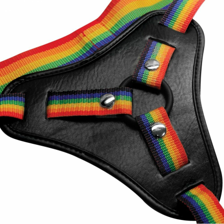 Pipedream Take the Rainbow Adjustable Universal Harness, Black