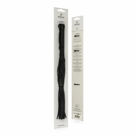 Ouch! Faux Leather Impact Tool Black - Ergonomic Grip, Wrist Loop