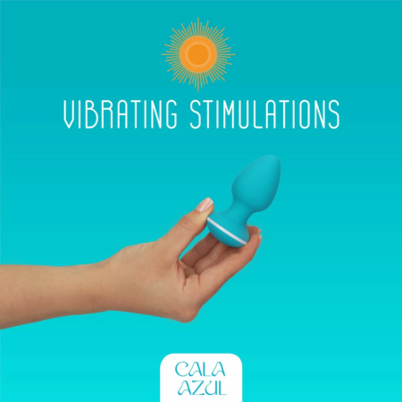 Cala Azul Blanca Vibrating Intimate Plug 10 Modes Waterproof USB Rechargeable