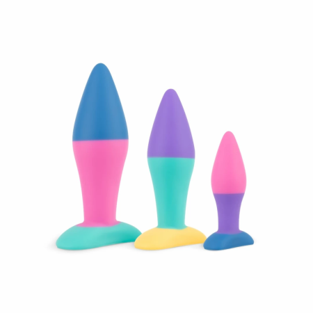 Koda Silicone Anal Training Set 3 Sizes Colorful Design