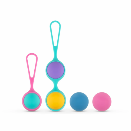 Vita Kegel Ball Set - Multicolor Pelvic Floor Training System, Silicone