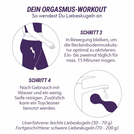 Vita Kegel Ball Set - Multicolor Pelvic Floor Training System, Silicone