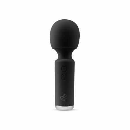 EasyToys Mini Vibe Wand Massager Black - Compact Rechargeable Model