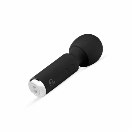 EasyToys Mini Vibe Wand Massager Black - Compact Rechargeable Model