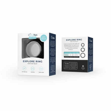 EasyToys Silicone Support Rings Set 3pcs Black - Flexible Sizes