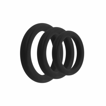 EasyToys Silicone Support Rings Set 3pcs Black - Flexible Sizes