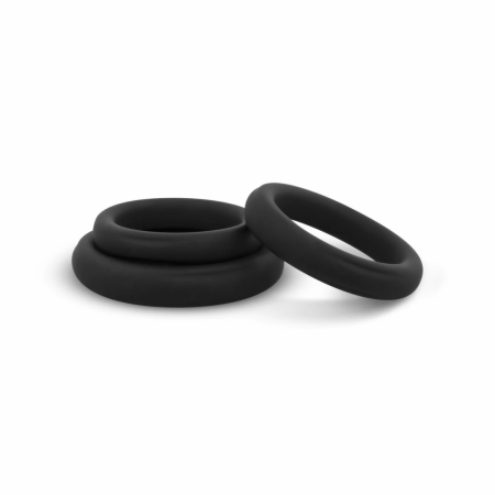 EasyToys Silicone Support Rings Set 3pcs Black - Flexible Sizes