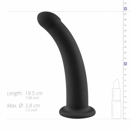 No-Parts Parker Intimate Silicone Model 19.5 cm Black Ergonomic Curve