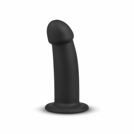 NO-PARTS Charlie Silicone Intimate Device 14.5 cm Black with Suction Base