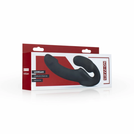 NO-PARTS Morgan Strapless Intimate System 22cm Black Silicone