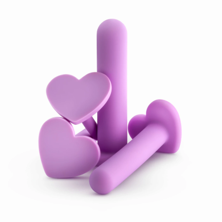 Blush Wellness Silicone Dilator Kit Purple 4 Sizes Anatomical Design