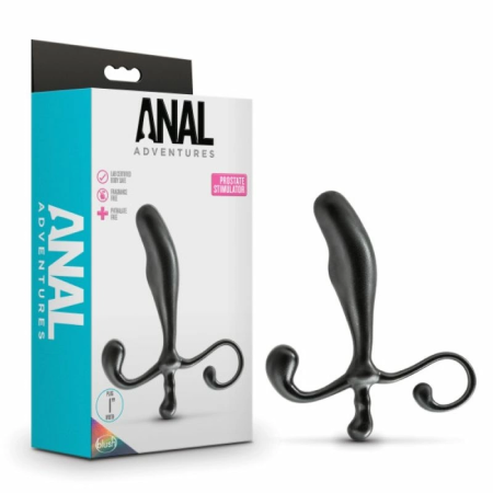 Blush Novelties Anal Adventures Prostate Model Black Ergonomic Design
