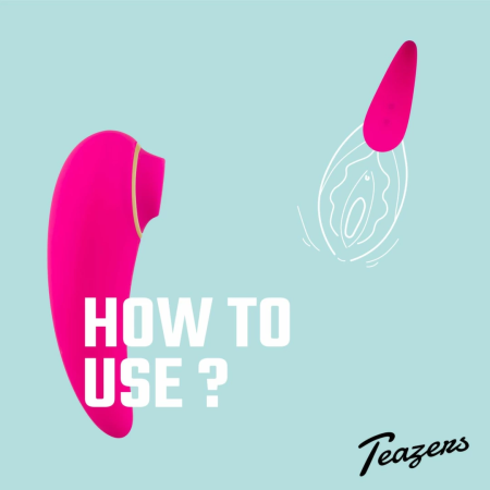 Teazers Tapping Intimate Stimulator, 6 Modes, Waterproof, USB, 24mm, Pink