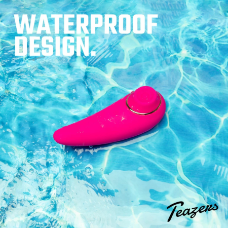 Teazers Tapping Intimate Stimulator, 6 Modes, Waterproof, USB, 24mm, Pink