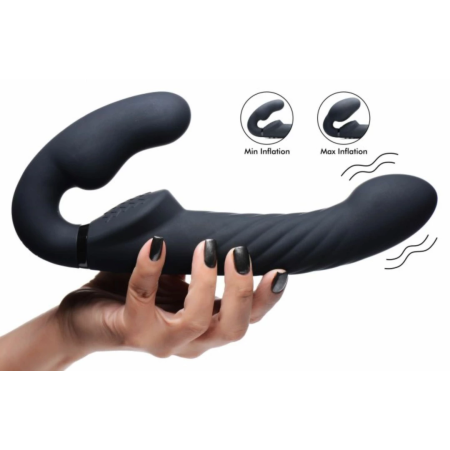 Swirl Black Wireless Strapless Intimate System with Inflatable Ball